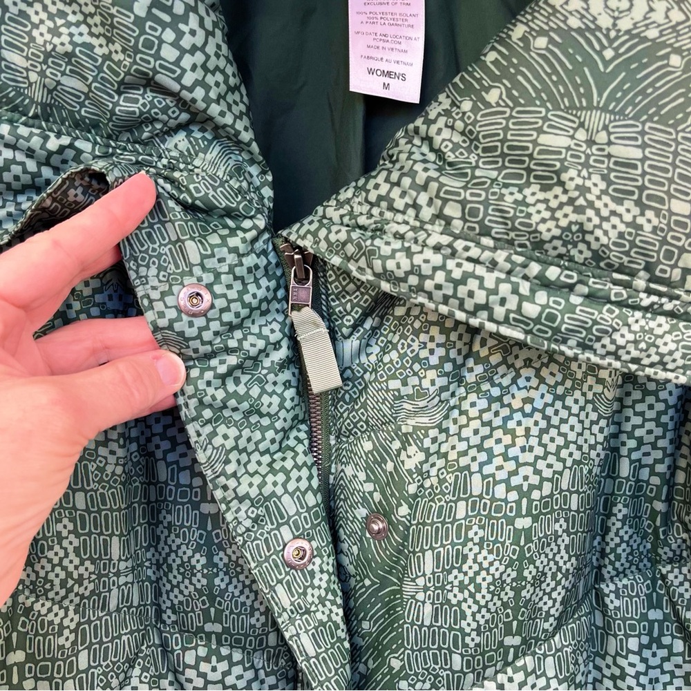 Patagonia Geoharmony Insulated Puffer Jacket Verdigris Green Sz M - Picture 4 of 15